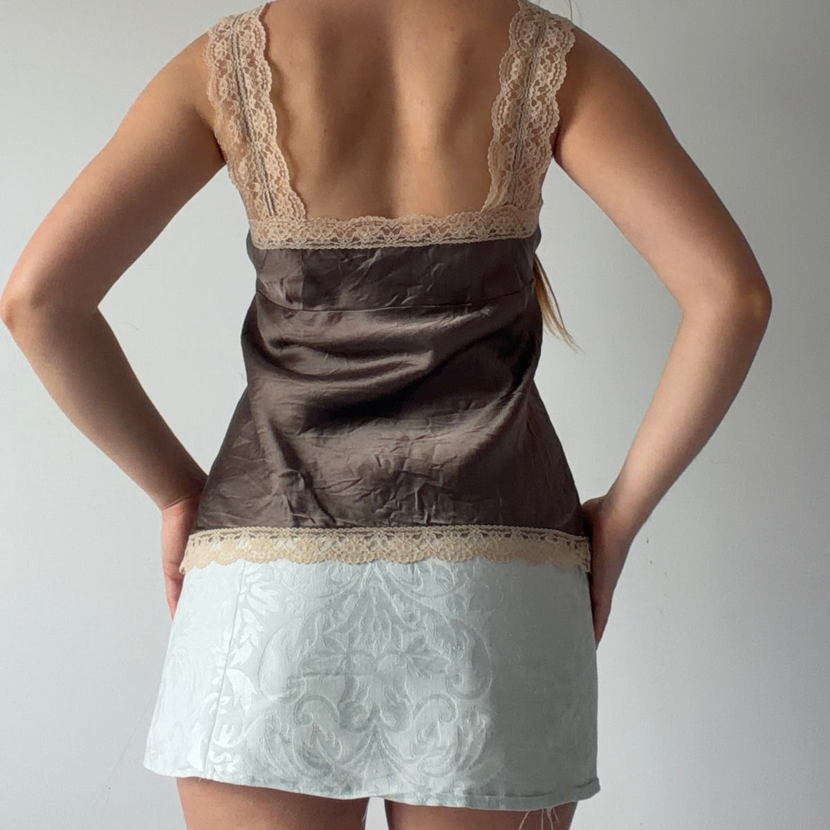 Gold Hawk Silk Lace Cami | S