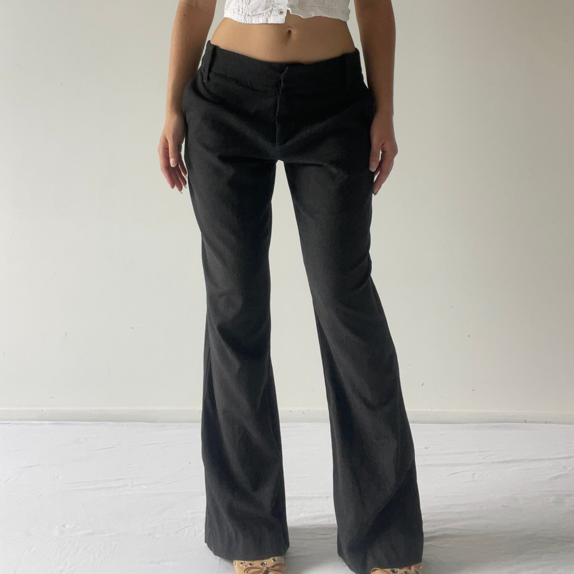 Cue Wool Wide Leg Pants | S