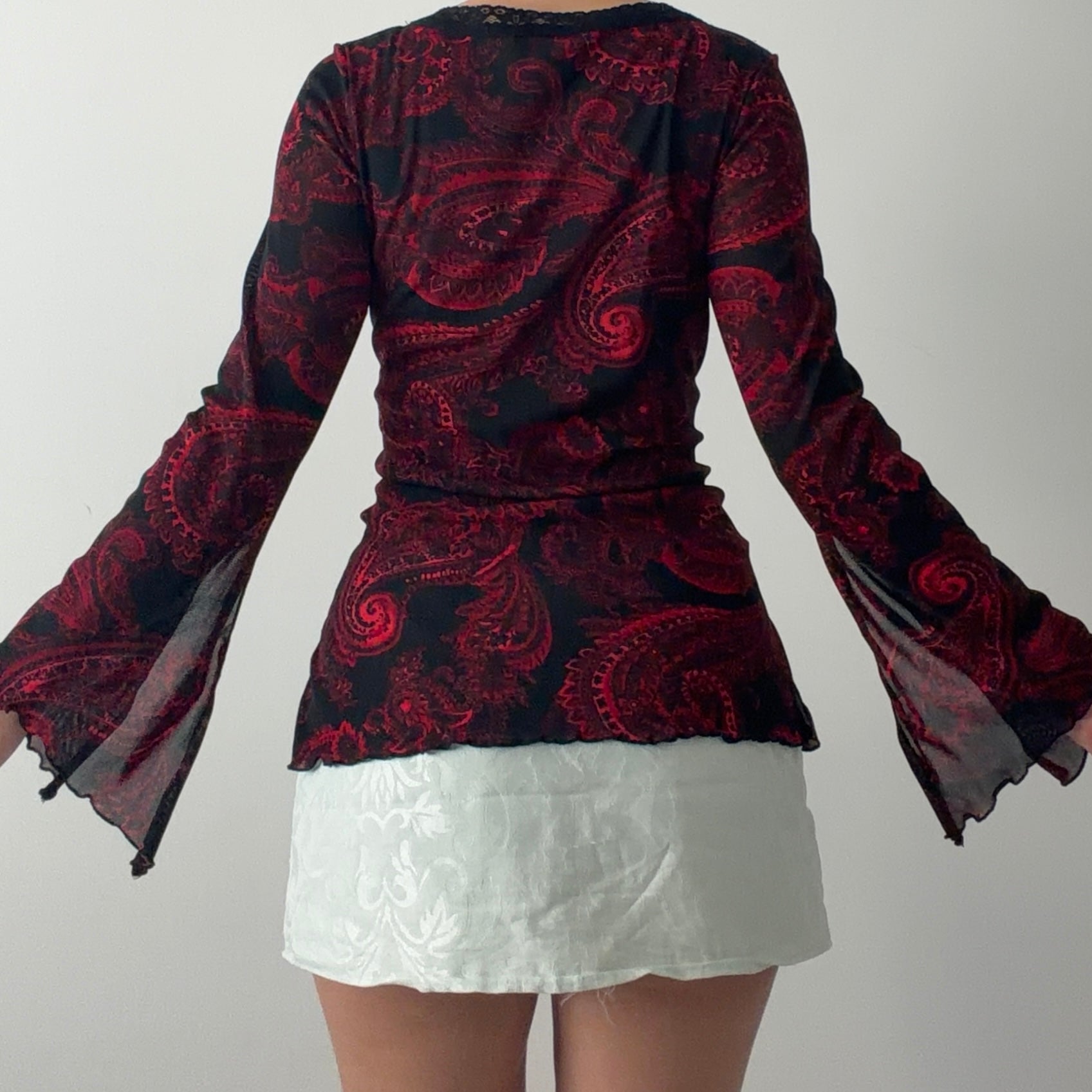 Fashion Bug Bell Sleeve Top | Made in USA | L