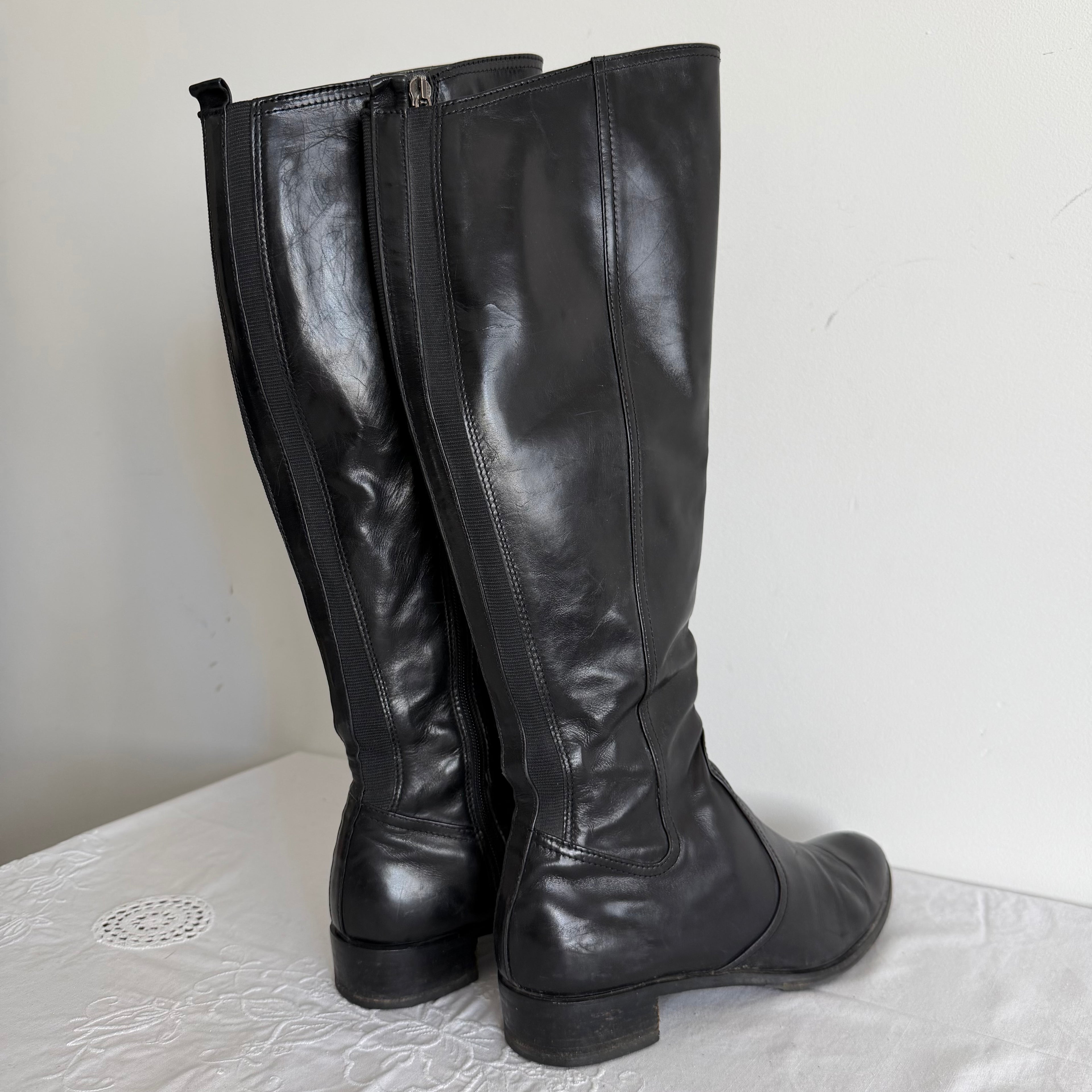 Russel & Bromley Leather Riding Boots | Made in Italy | EU 37 / US 6.5 / UK 4