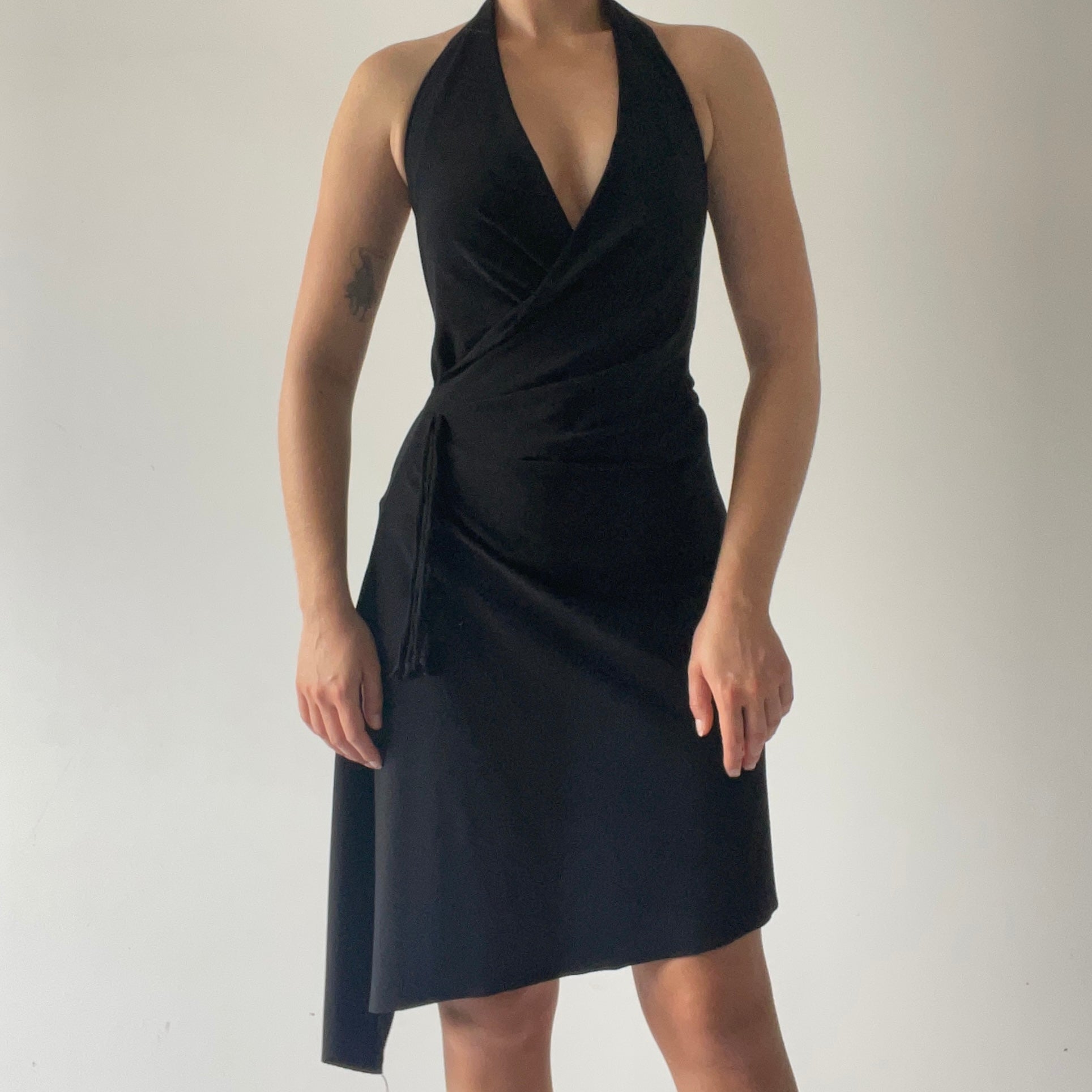 Forever 21 Halter Asymmetric Dress | Made in USA | 8-10