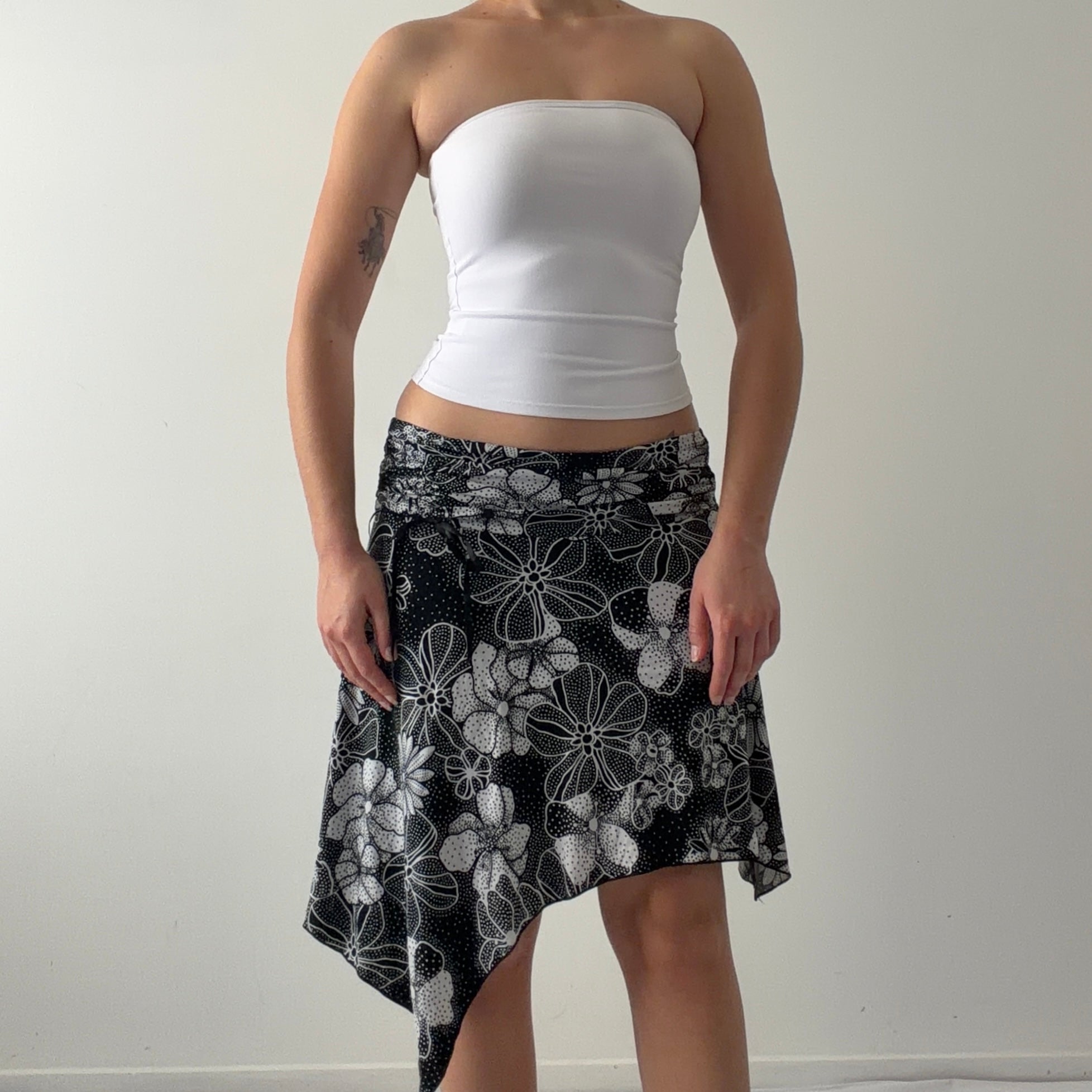Speechless Floral Handkerchief Midi Skirt | 6-8