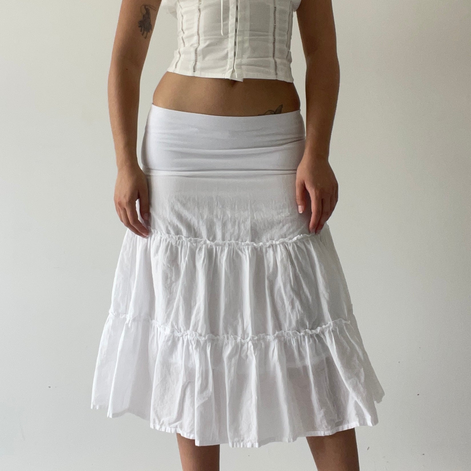 90s Glassons Midi Skirt | XS