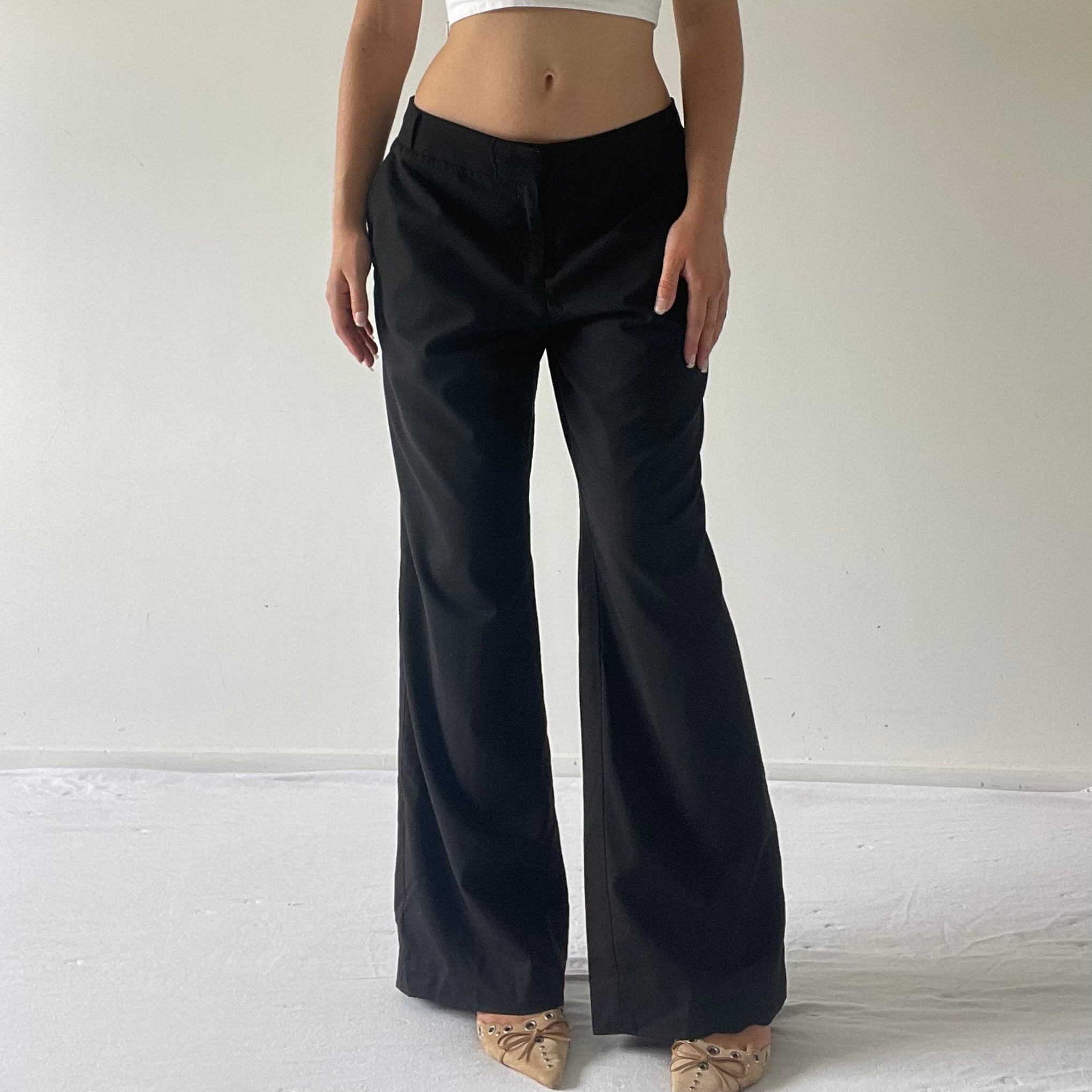 Low Rise Wide Leg Pants | 14-16
