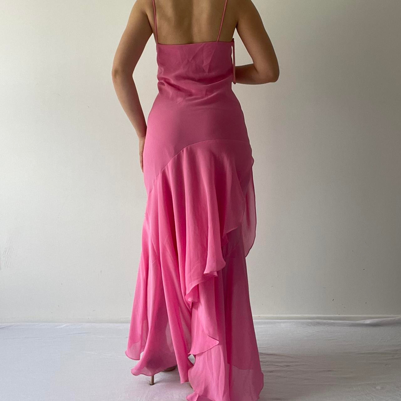 Ellen H Ruffle Slip Dress | 12-14