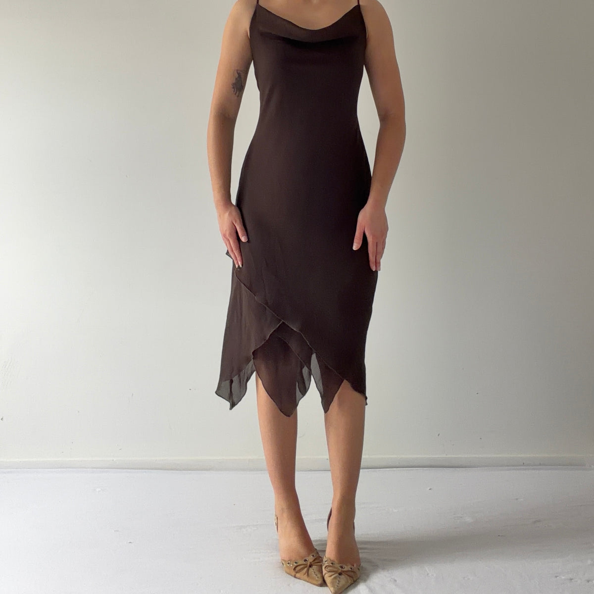 Jessica Cowl Midi Dress | L