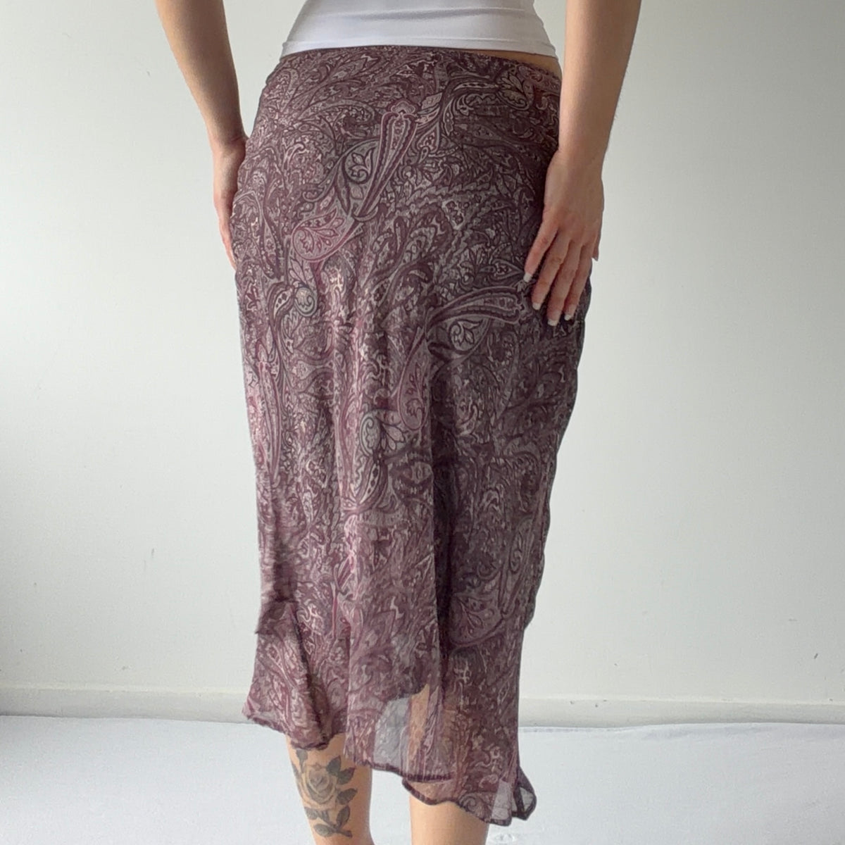 Camaíeu Paisley Midi Skirt | S