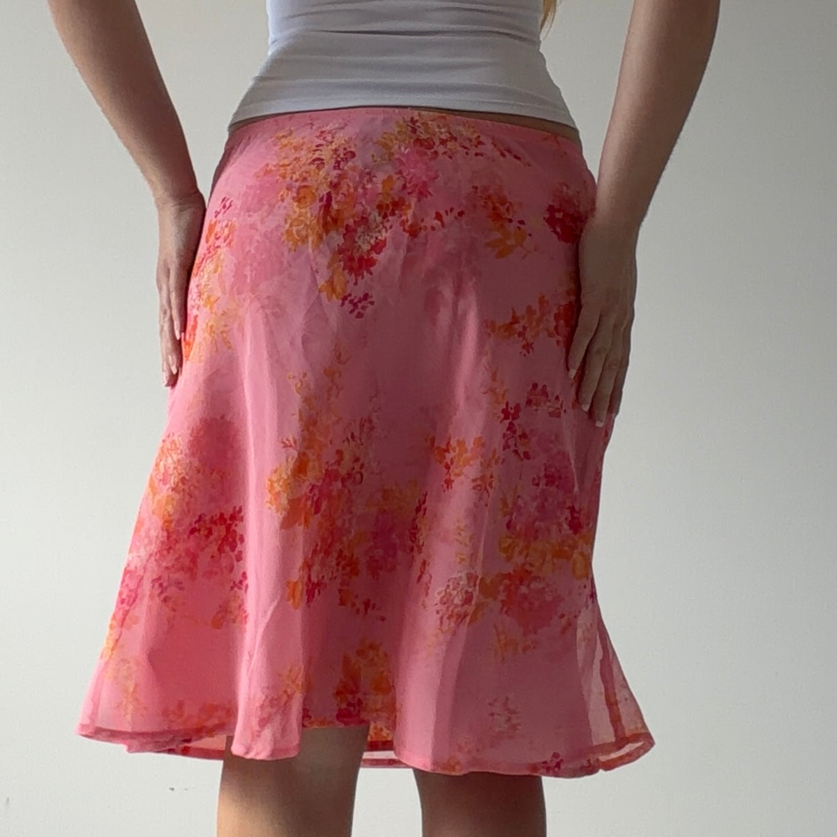 Tailor Floral Midi Skirt | 8-10