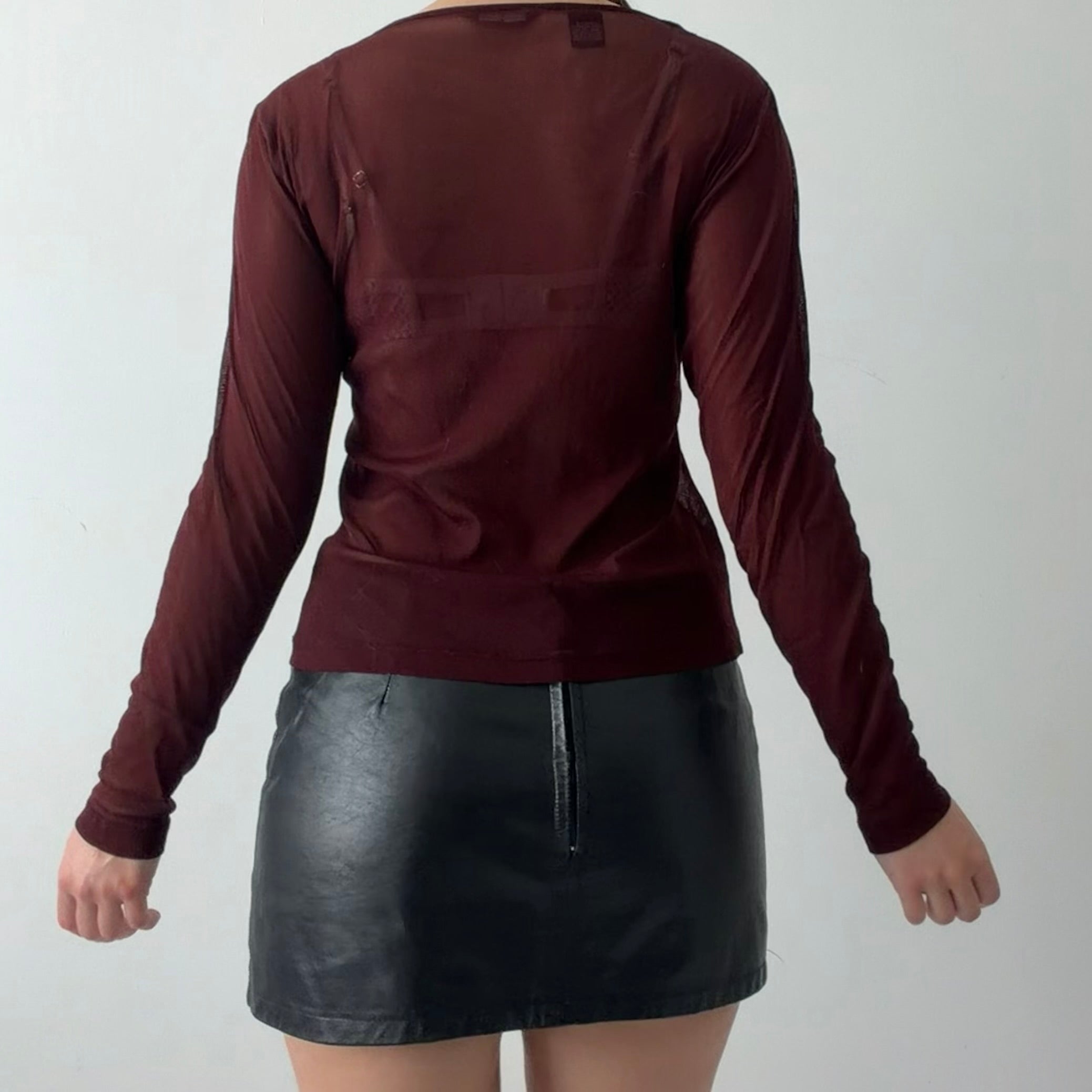 New York & Company Mesh Long Sleeve | XS