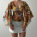 Oboe Flared Bell Sleeve Top | 8-10