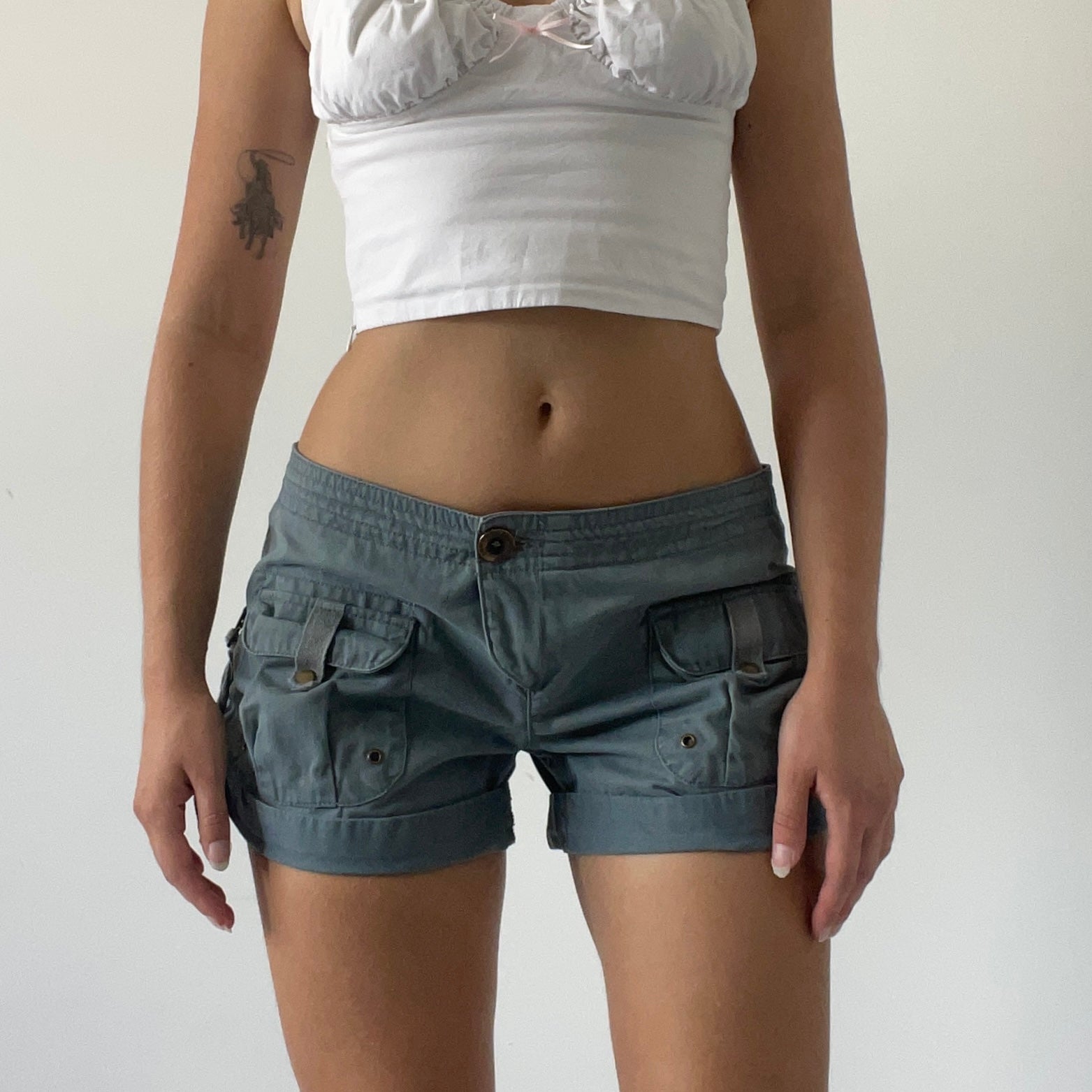 Low Rise Cargo Shorts | 8-10