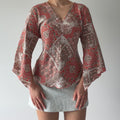 Giorgio Fiorlini Bell Sleeve Top | M