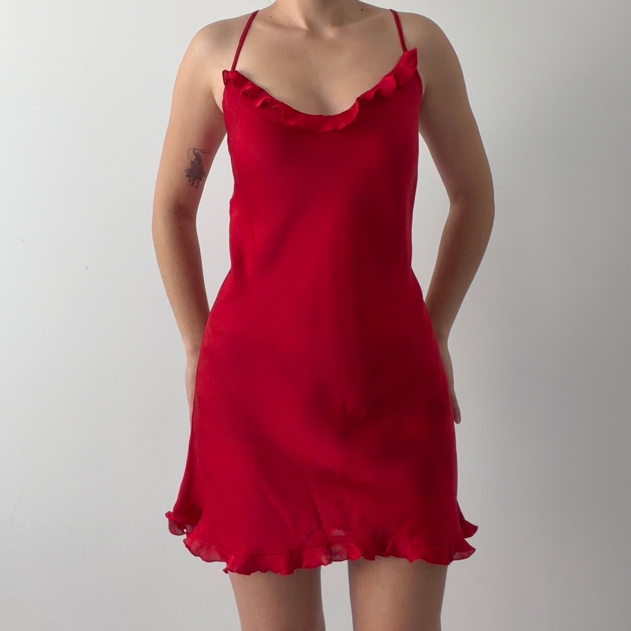 Josie Ruffle Slip Dress | L