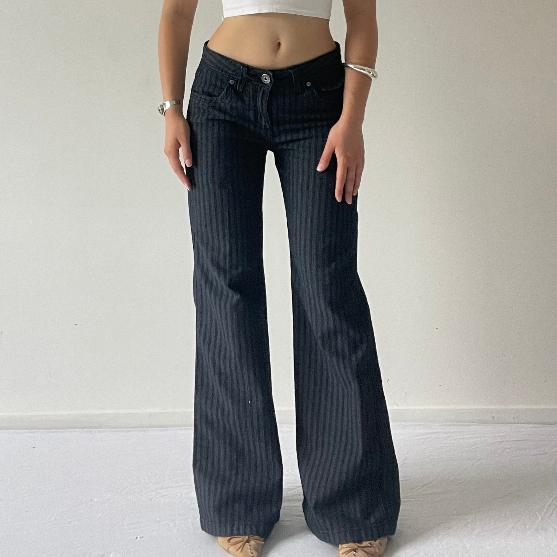 Low Rise Wide Leg Pants | 6-8