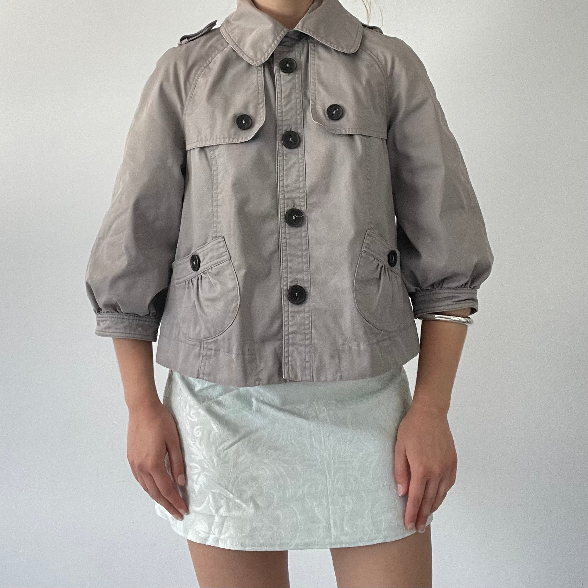 Topshop Babydoll Peacoat | 8-10