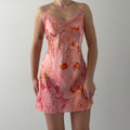 2001 Victoria's Secret Floral Silk Slip Dress | M