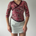 Silk 3/4 Sleeve Top | S-M