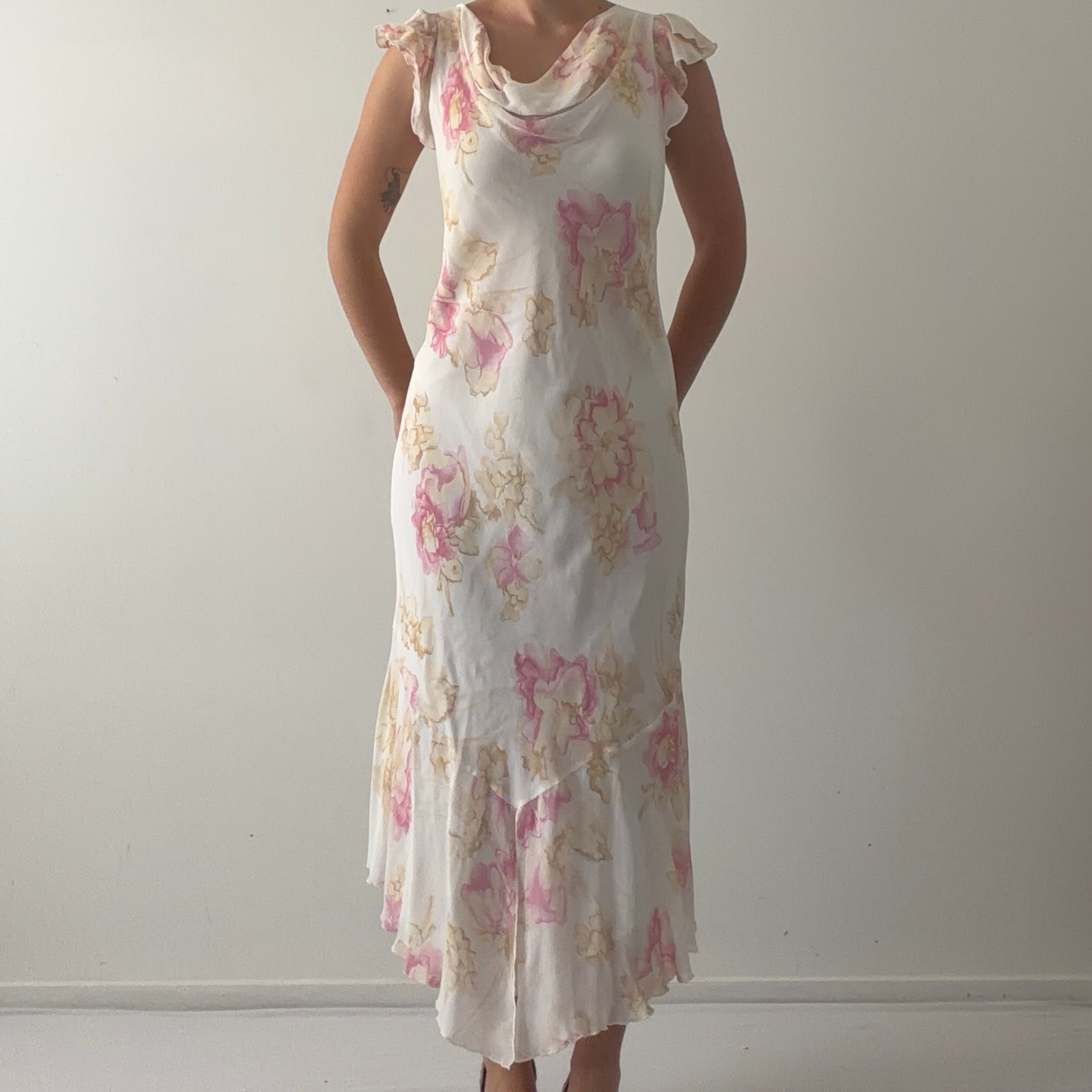 Satsuma Cowl Floral Midi Dress | 14-16
