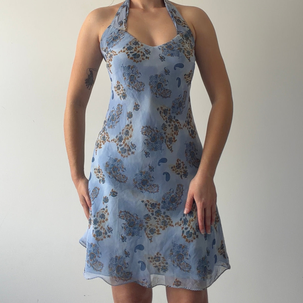 Tu-Lips Floral Midi Halter Dress | L