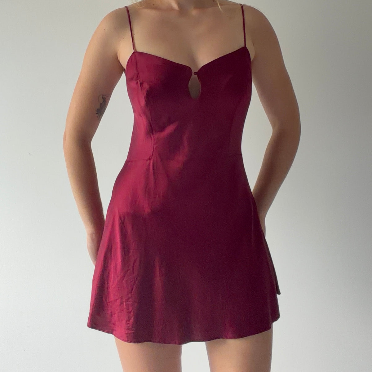 Victoria's Secret Silk Slip | Burgundy | S