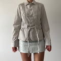 Jacqui E Button Canvas Jacket | 8-12