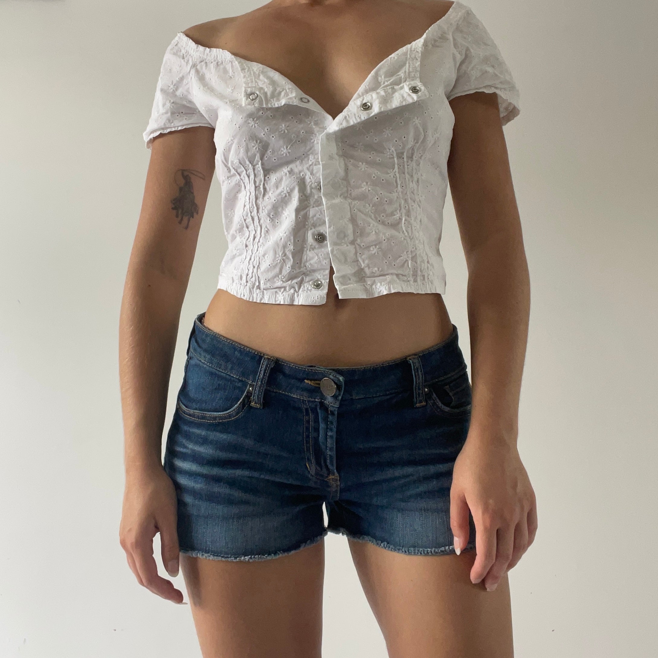 Micro Mini Denim Shorts | 6-8