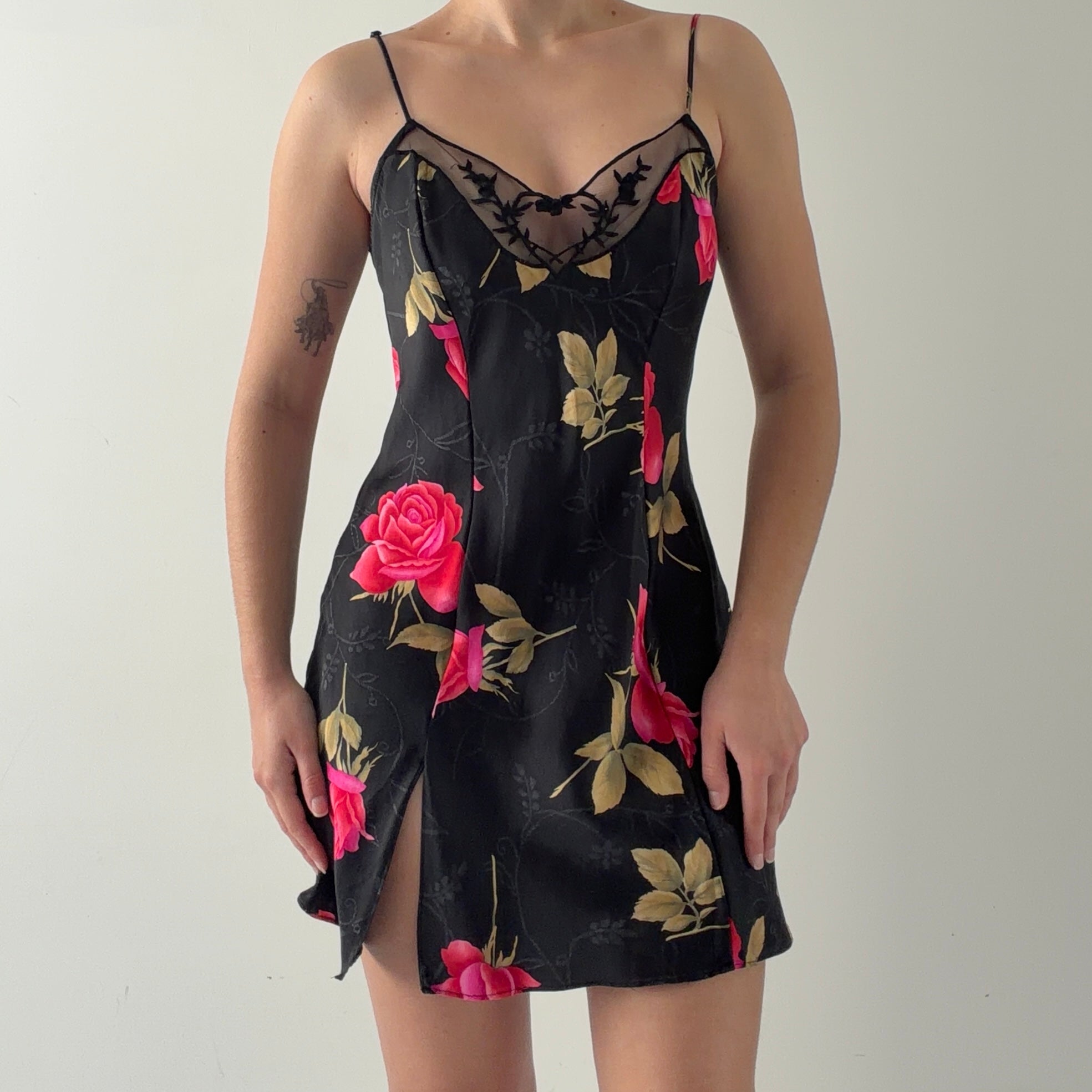 Victoria's Secret Silk Mini Slip | Rose | S
