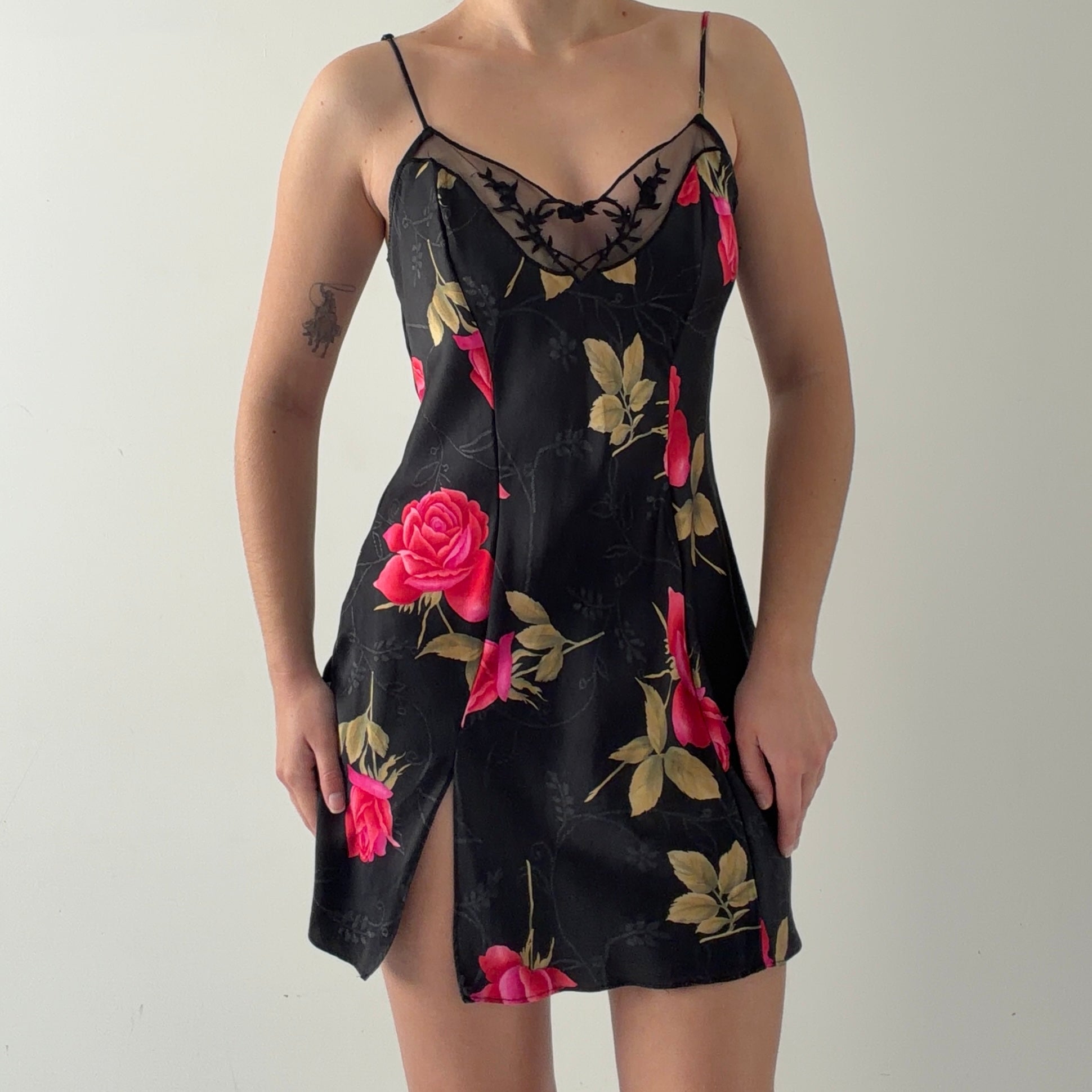 Victoria's Secret Silk Mini Slip | Rose | S