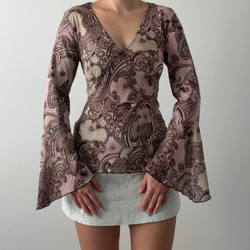Route 66 Bell Sleeve Top | M