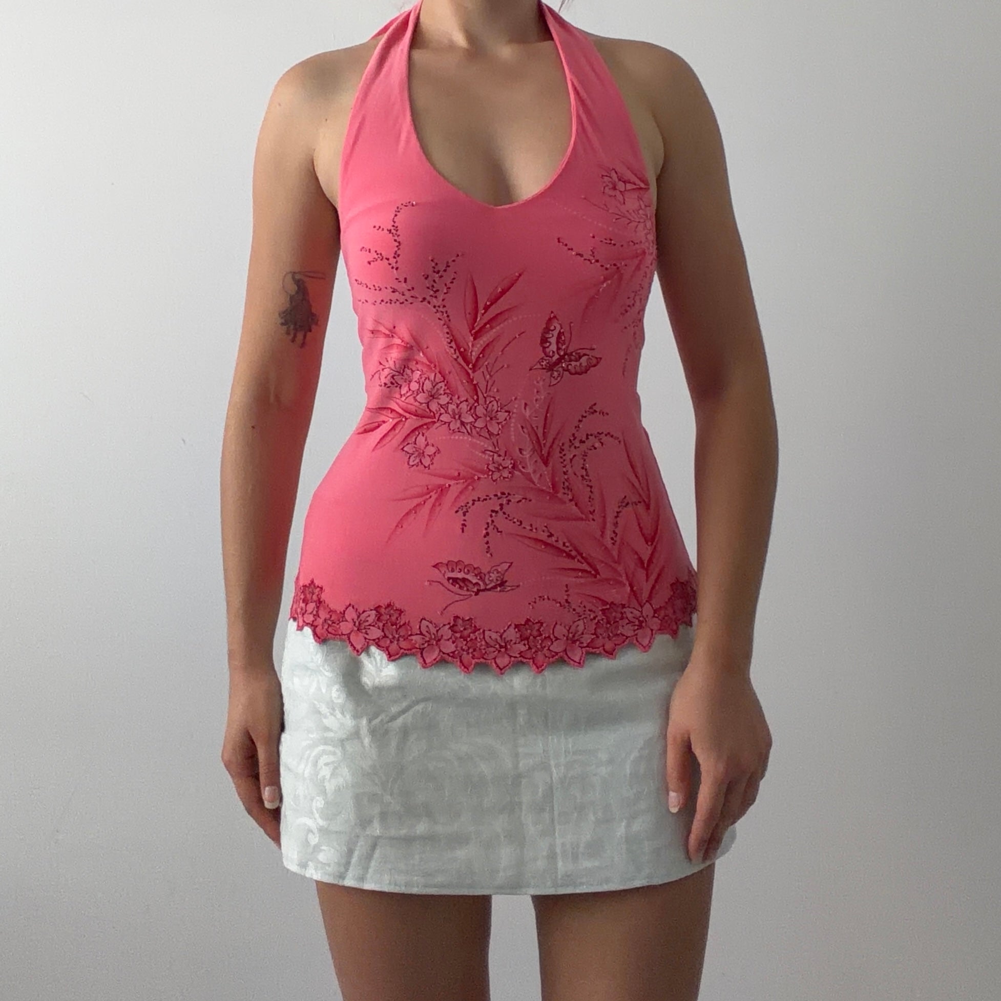 Viva You Butterfly Halter Top | 10-12