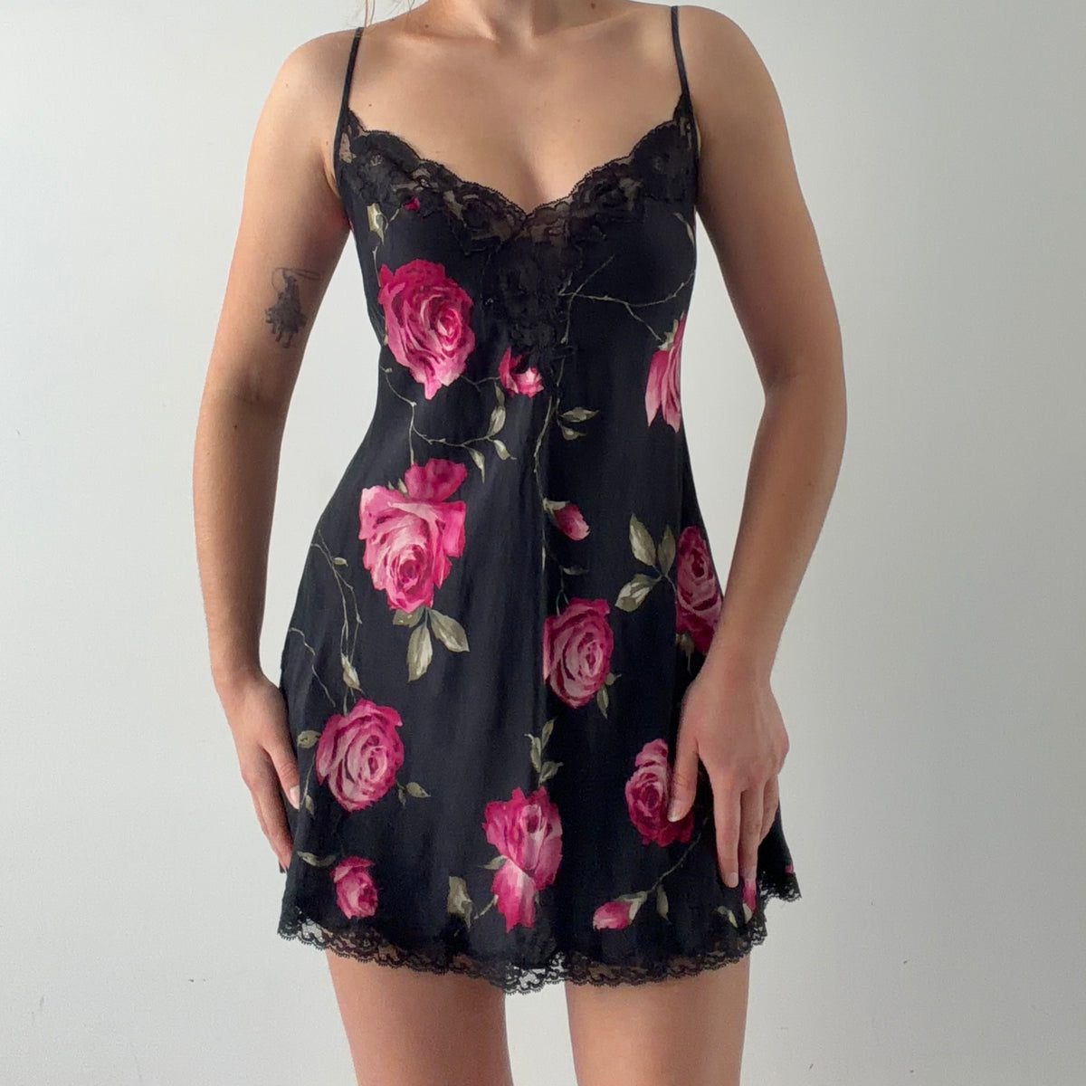 Victoria's Secret Silk Rose Slip | M
