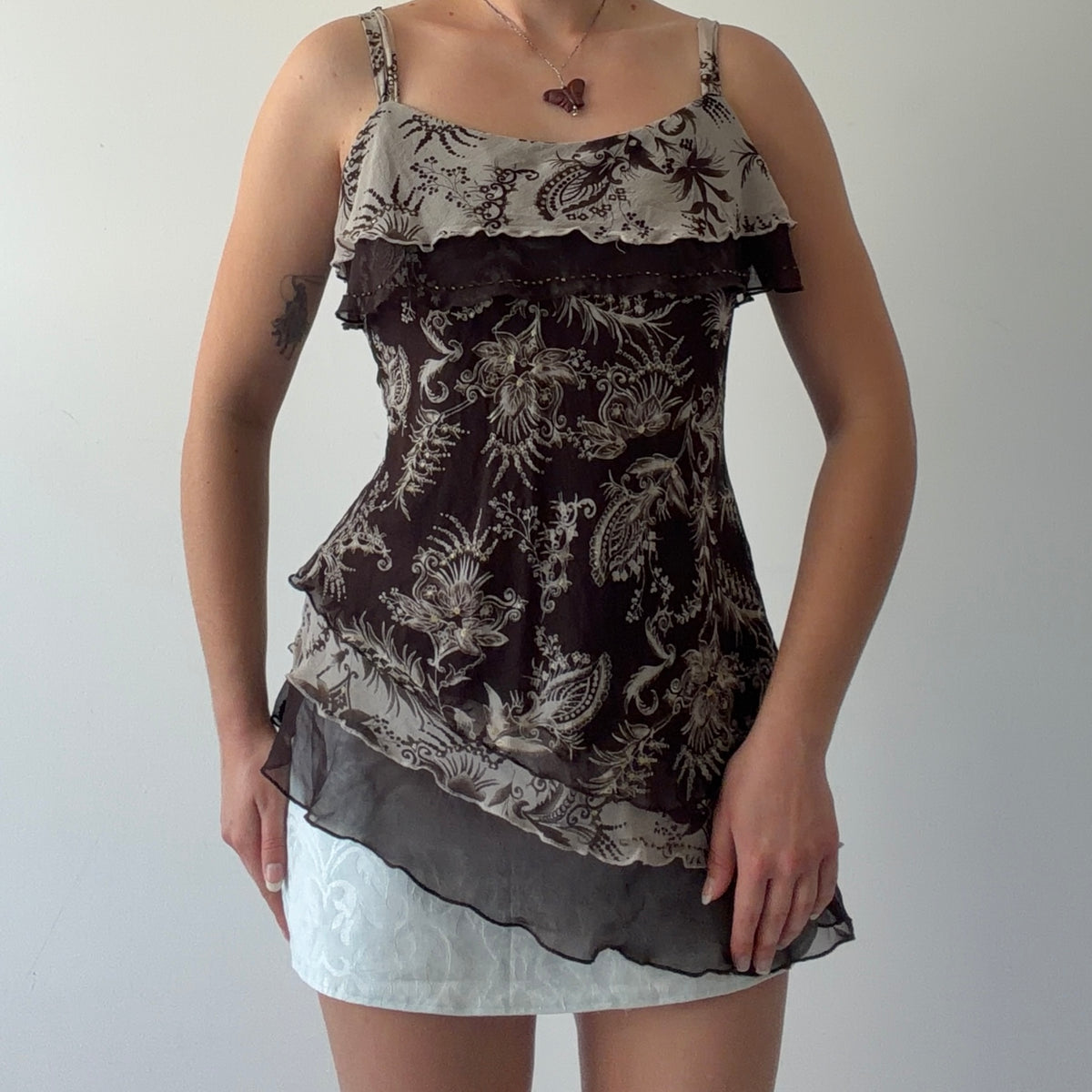 New York City Design Silk Paisley Cami | L-XL