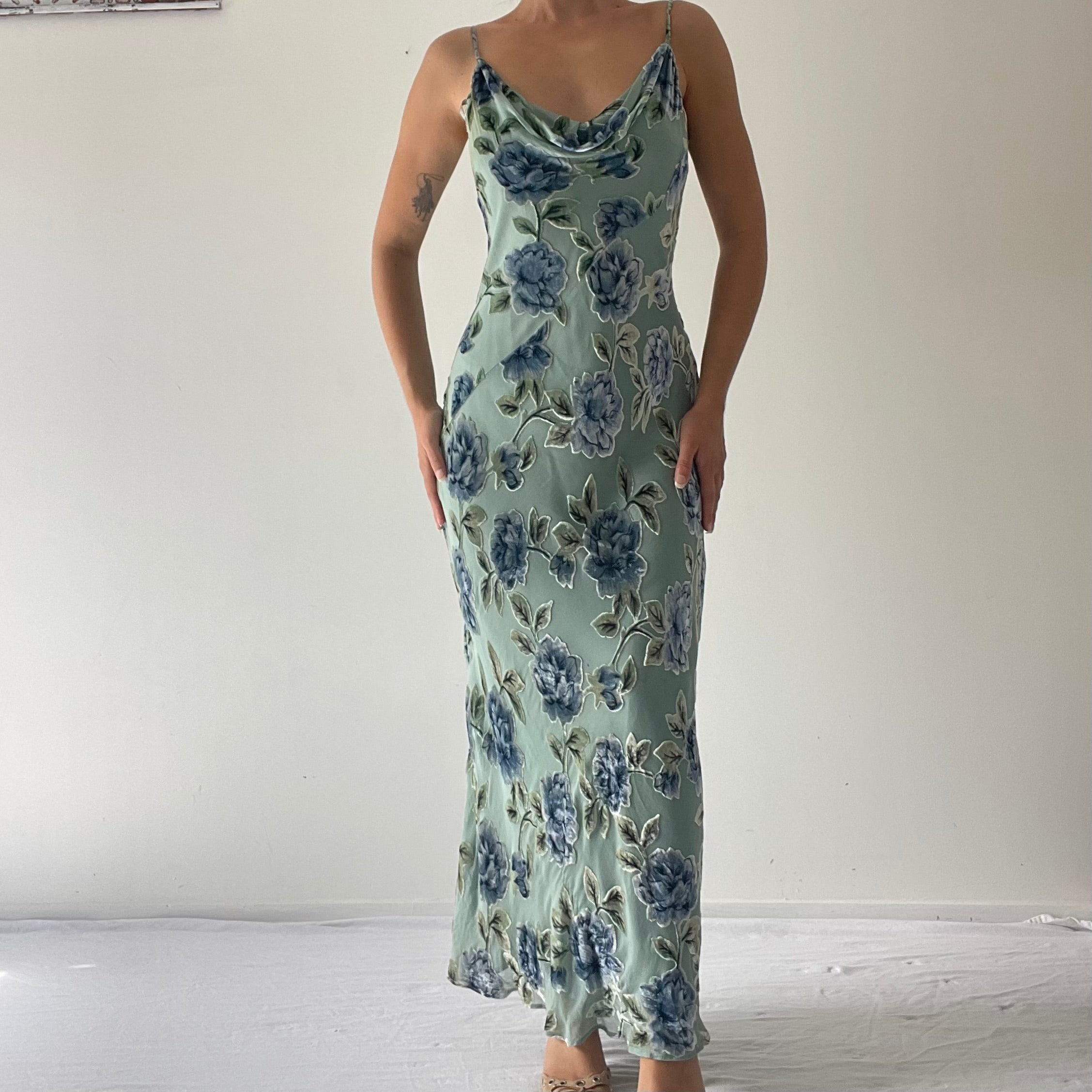 Monsoon Burnout Cowl Maxi | 8-12