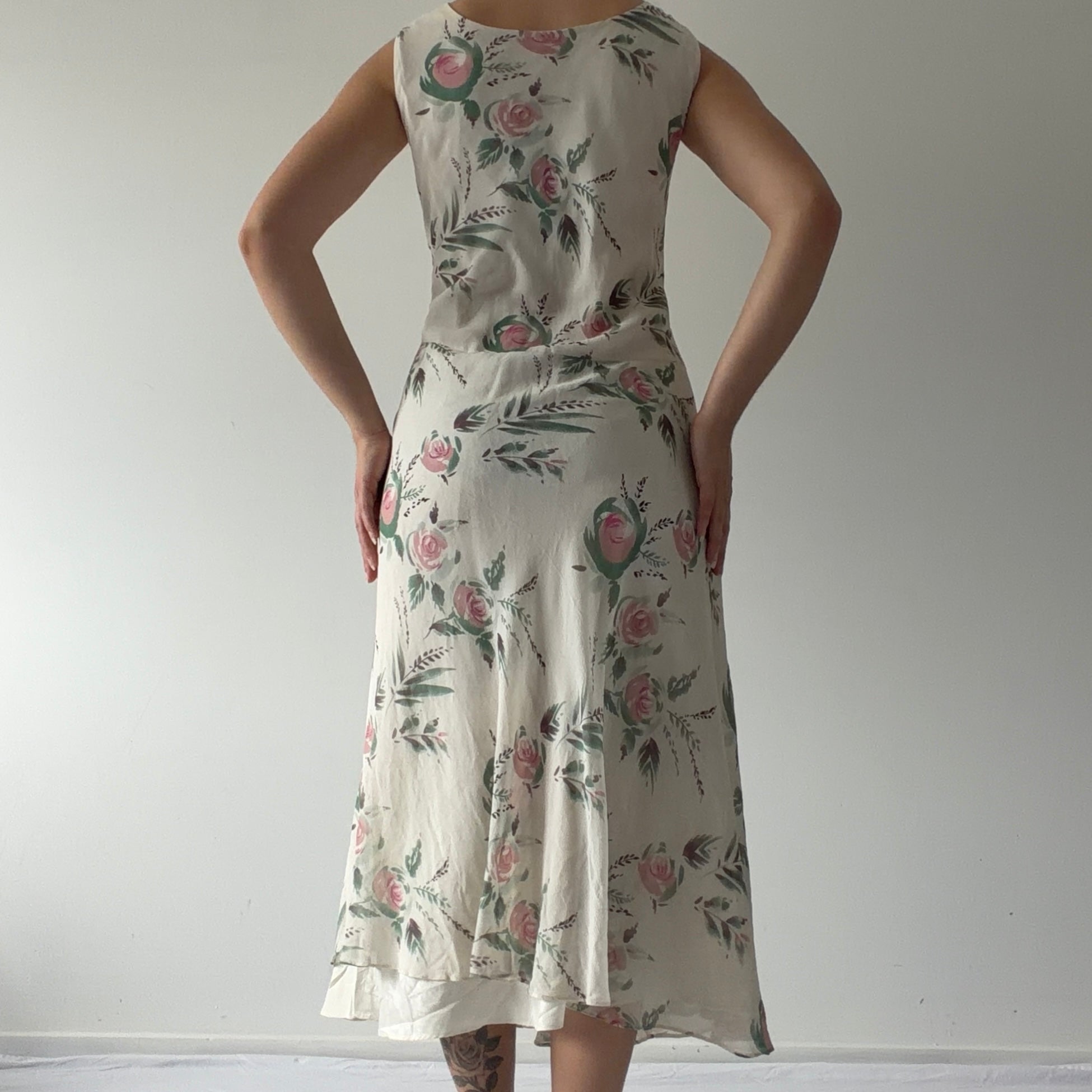 CC Floral Cowl Dress | L
