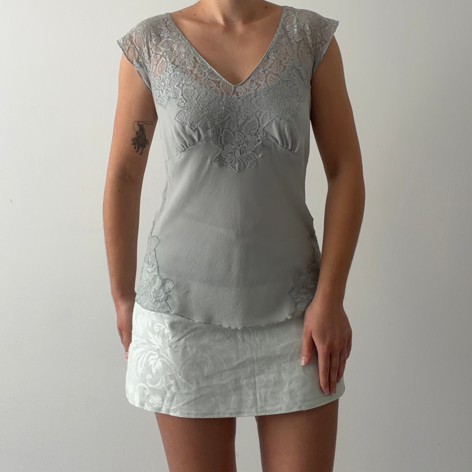 Express Silk Lace Top | 8-10