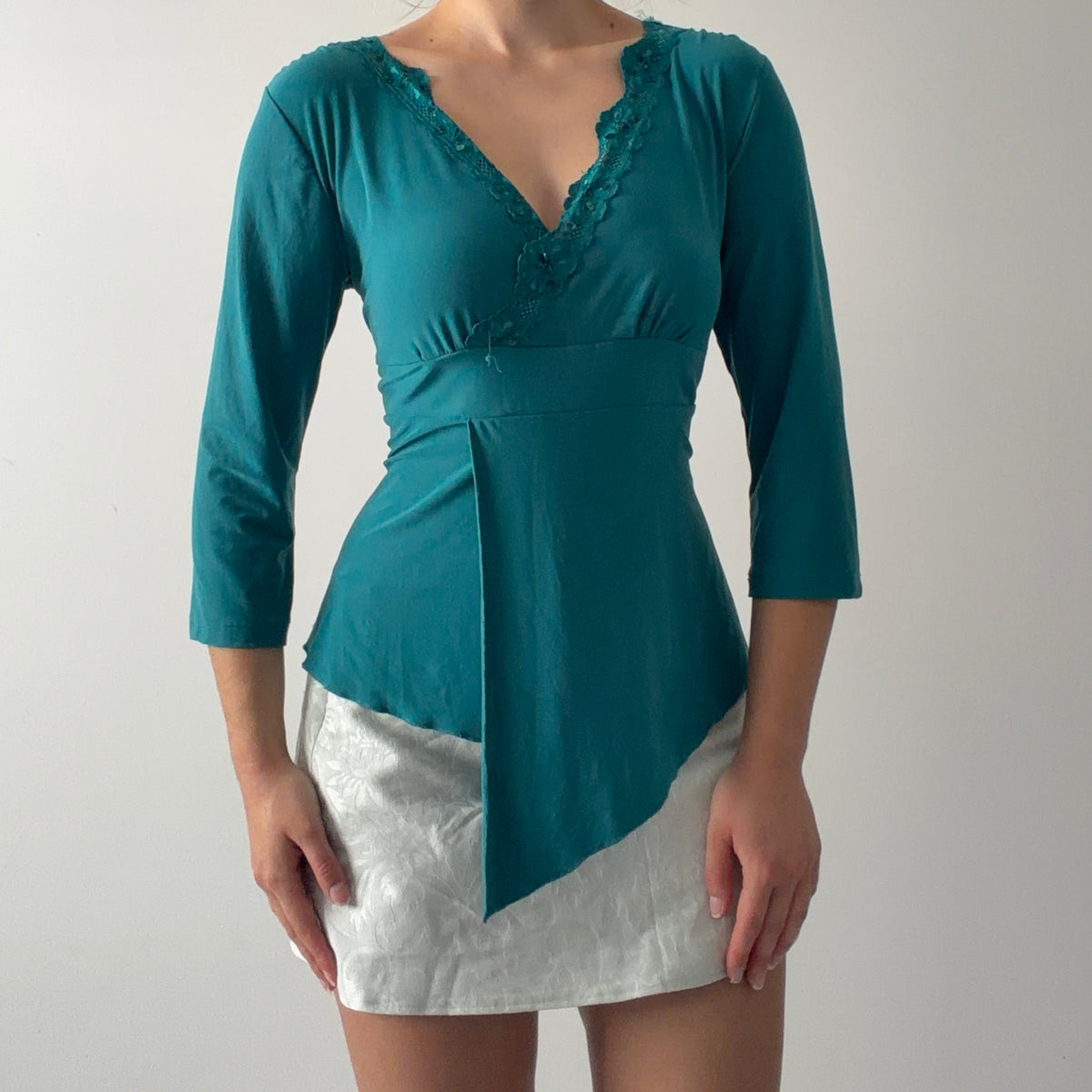 j.t.b. Petite 3/4 Sleeve Top | L