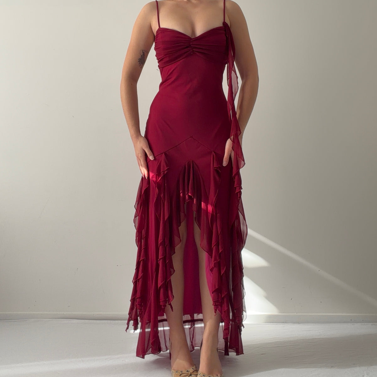 Jodi Kristopher Ruffle Dress | M