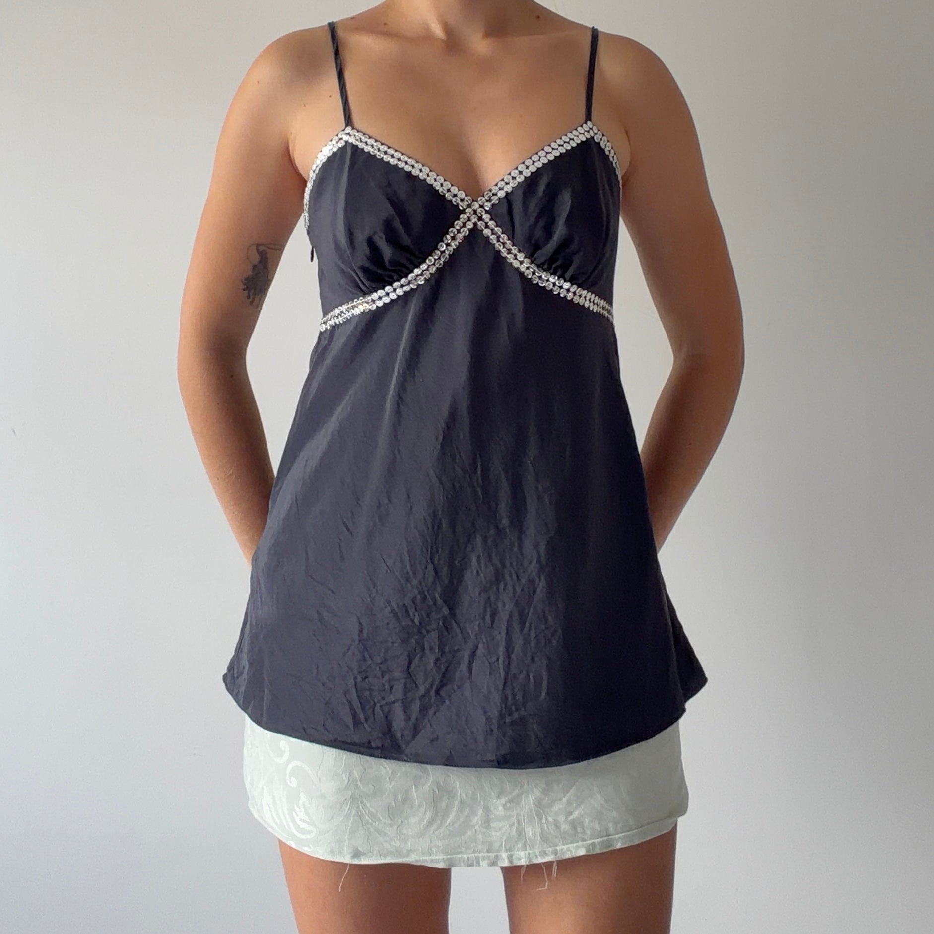 The Limited Silk Babydoll Cami | 8-10