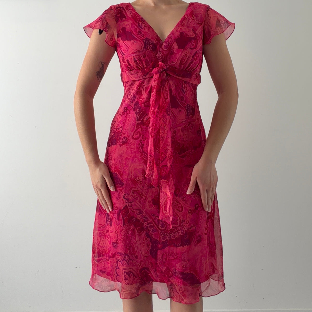 B Smart Paisley Midi Dress | M
