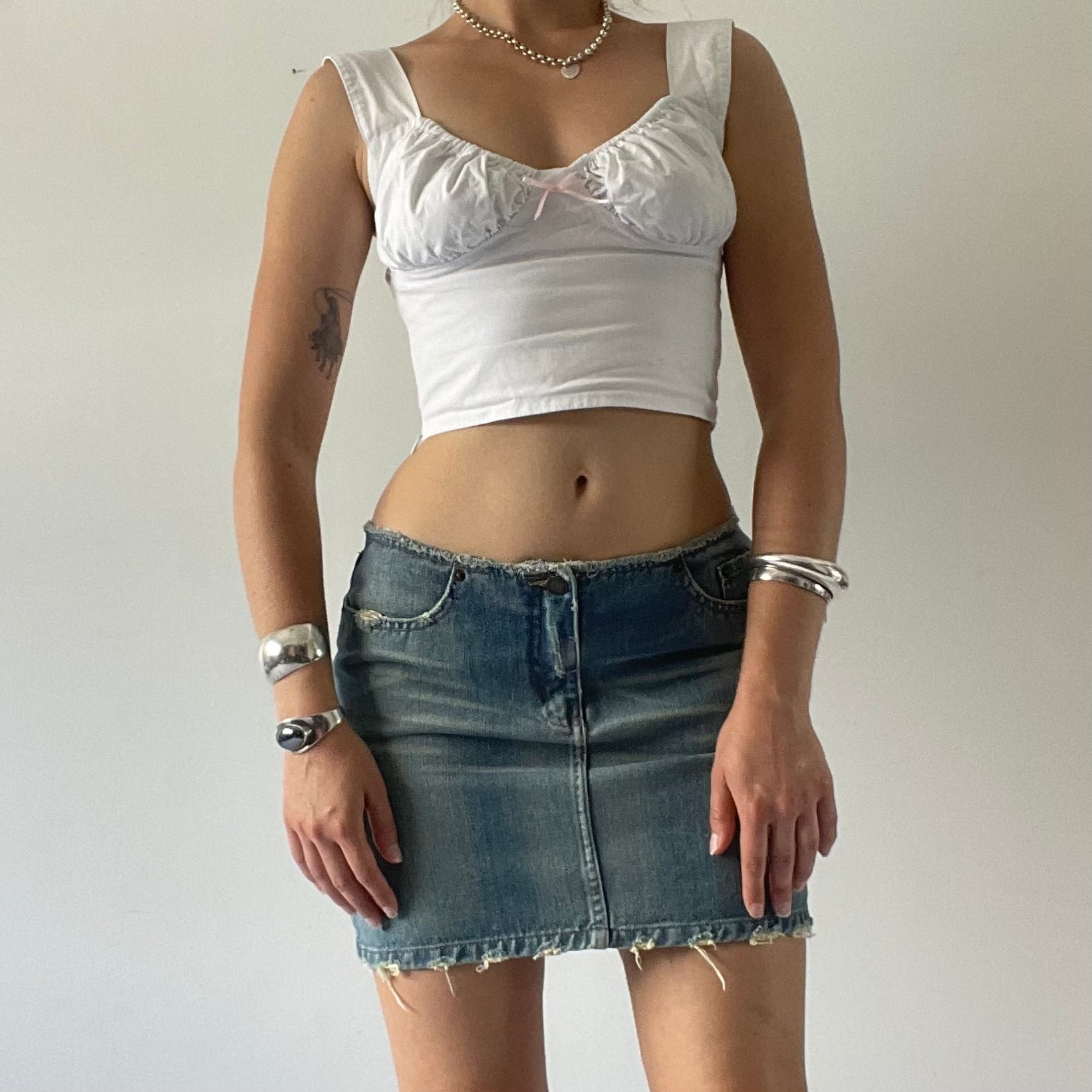 Evidence Denim Mini Skirt | 8-10