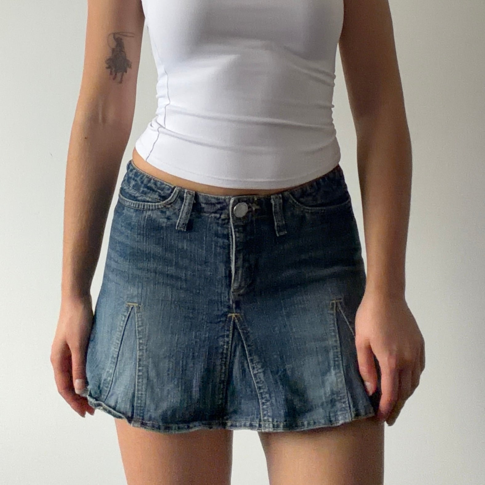 TRF Denim Mini Skirt | 4-6