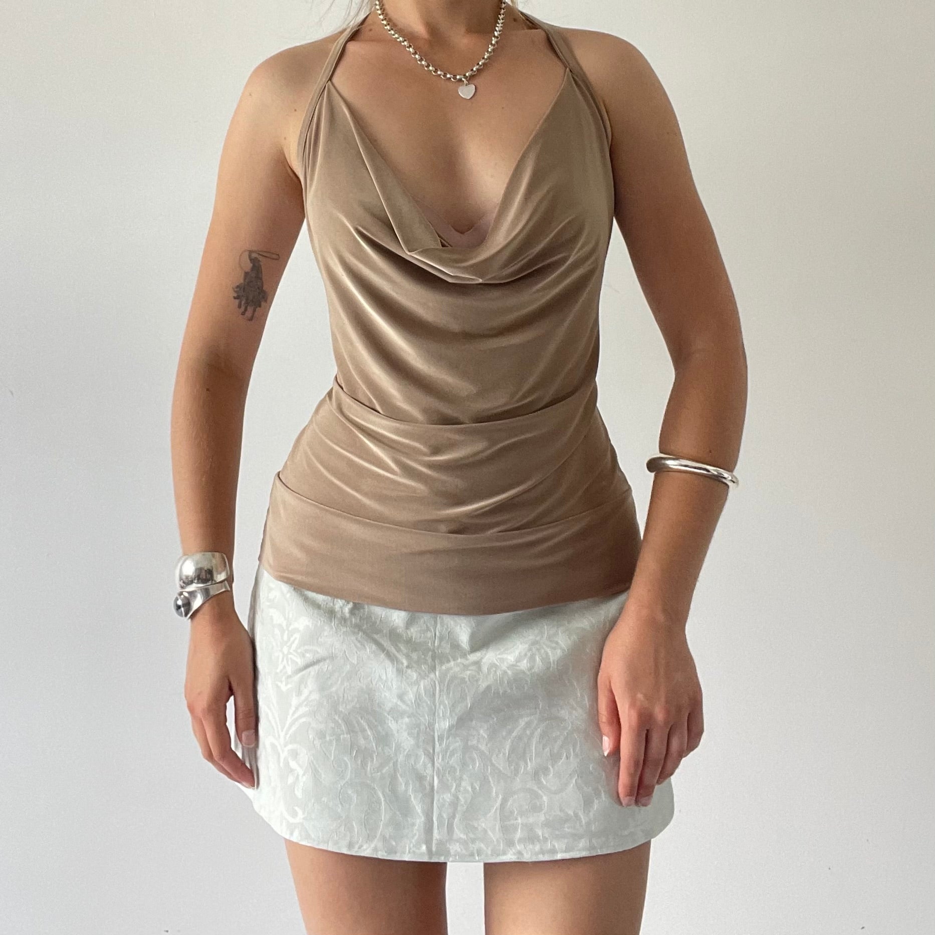 90s Glassons Cowl Party Top | 12-14