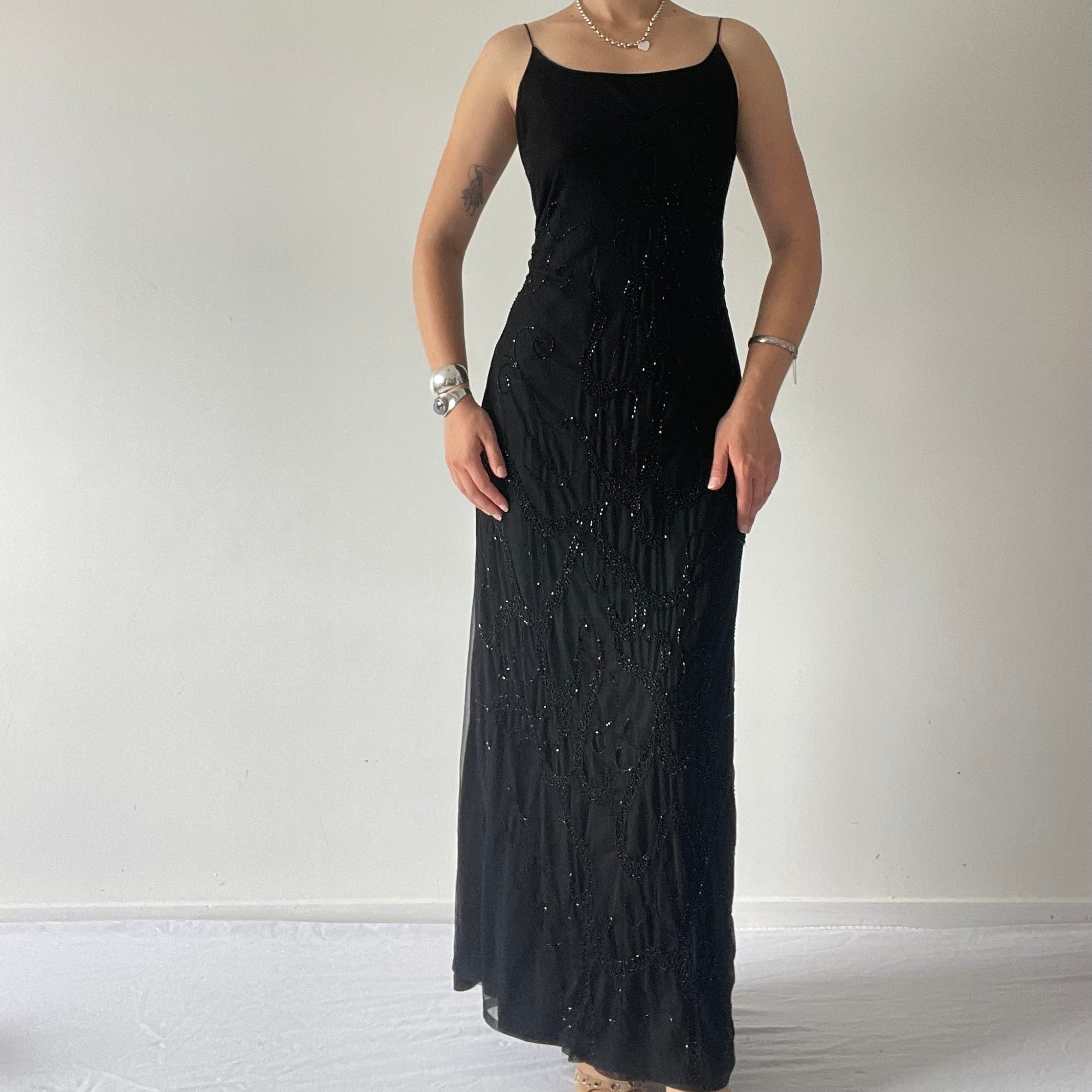 Mr K Beaded Maxi Dress | 10-12