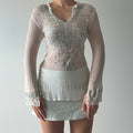 Venus Embroidered Silk Top | M