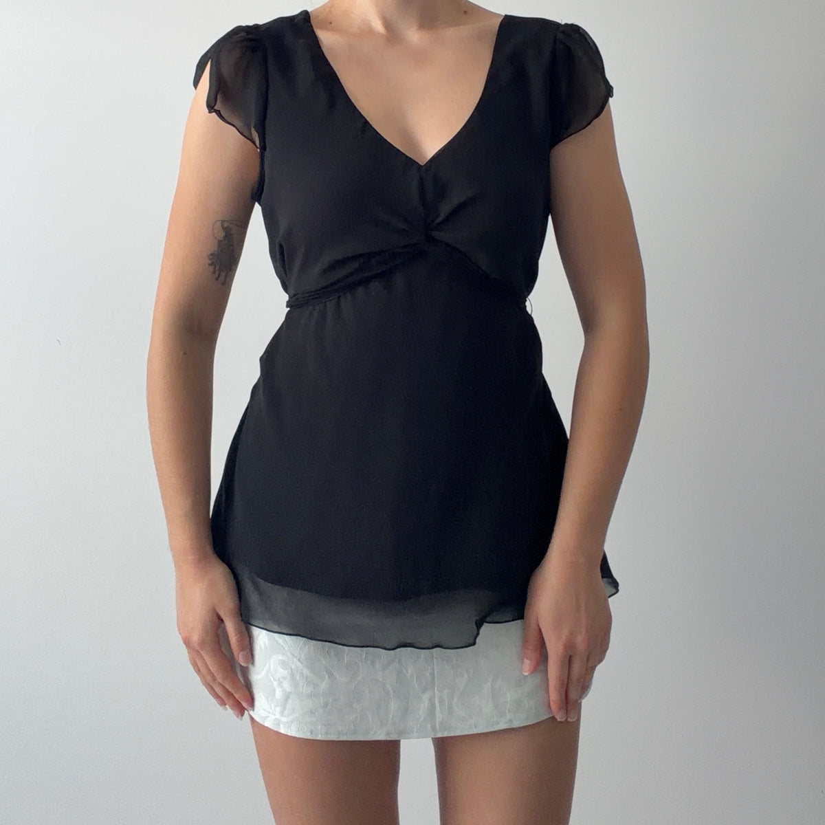 Reitmans Babydoll Tie Top | 12-14