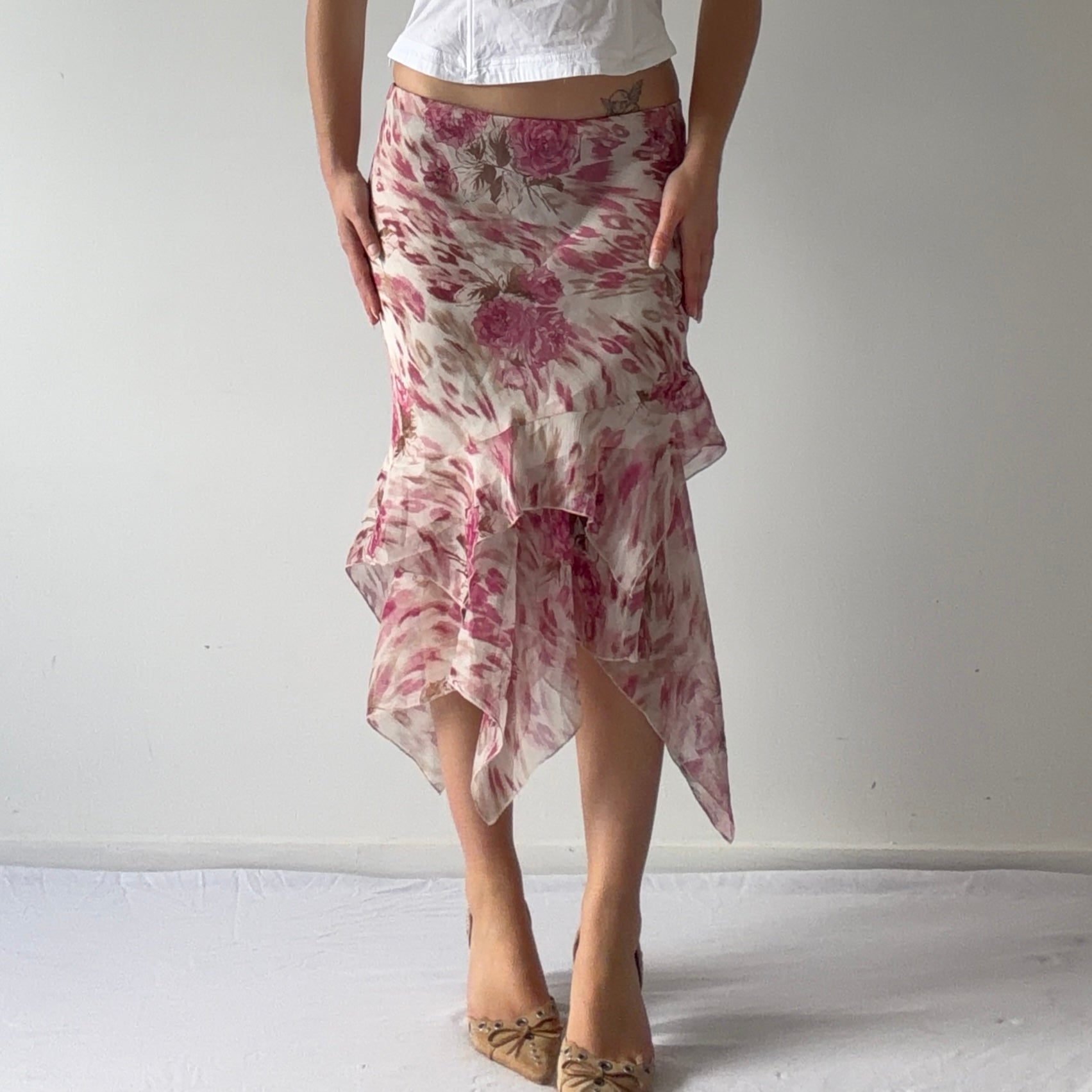 George Asymmetric Ruffle Skirt | XL