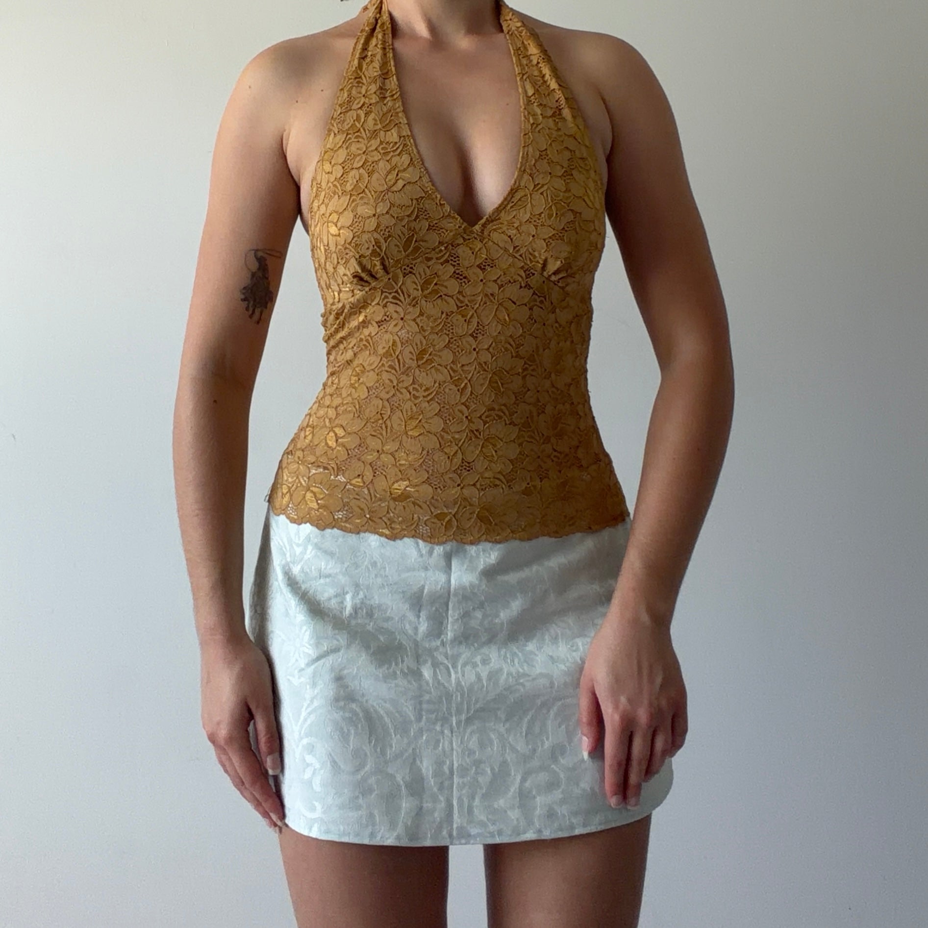 Body Central Lace Halter Top | XS