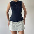 Stax Glitter Cowl Neck Tank | 10-12
