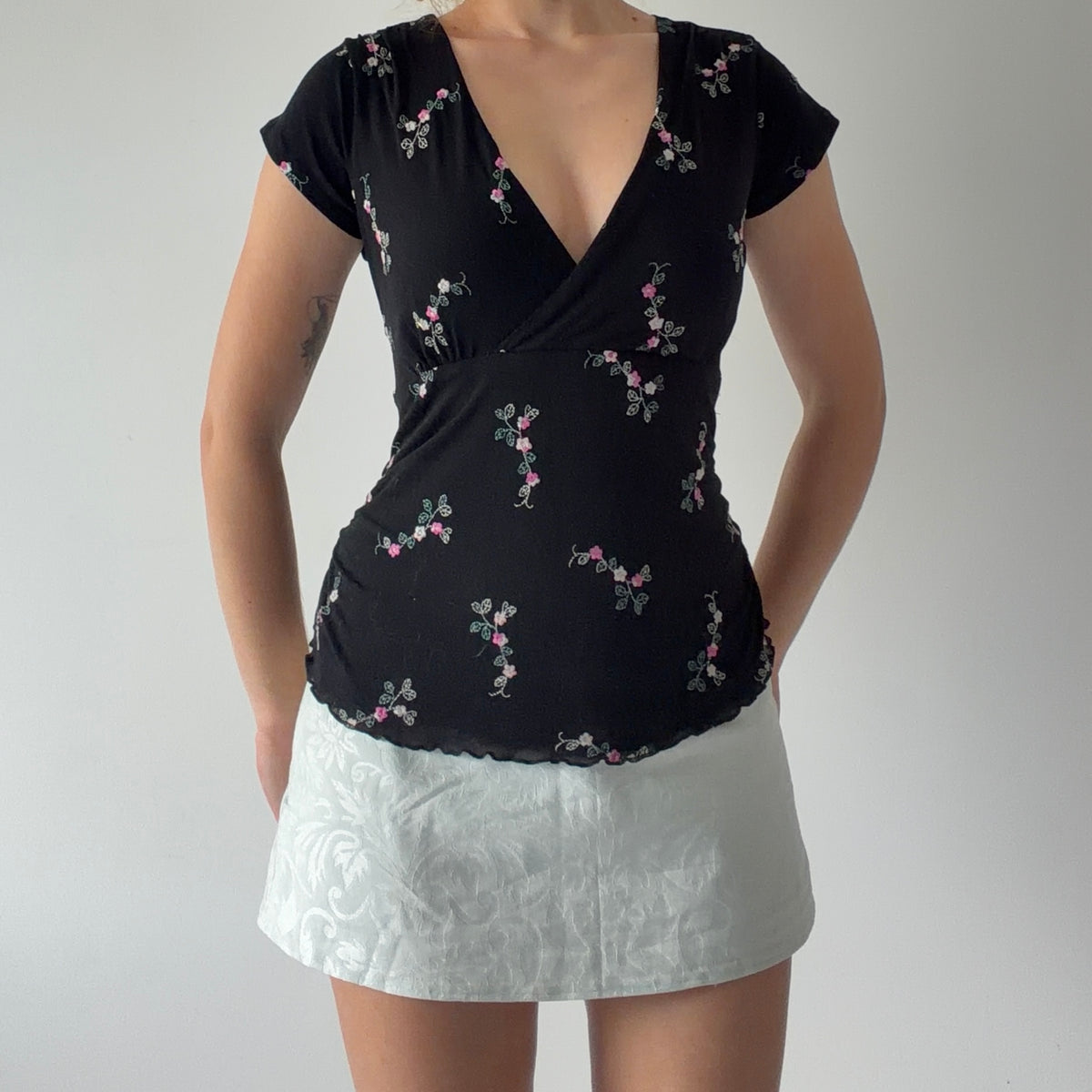 Jeanswest Embroidered Babydoll Top | M