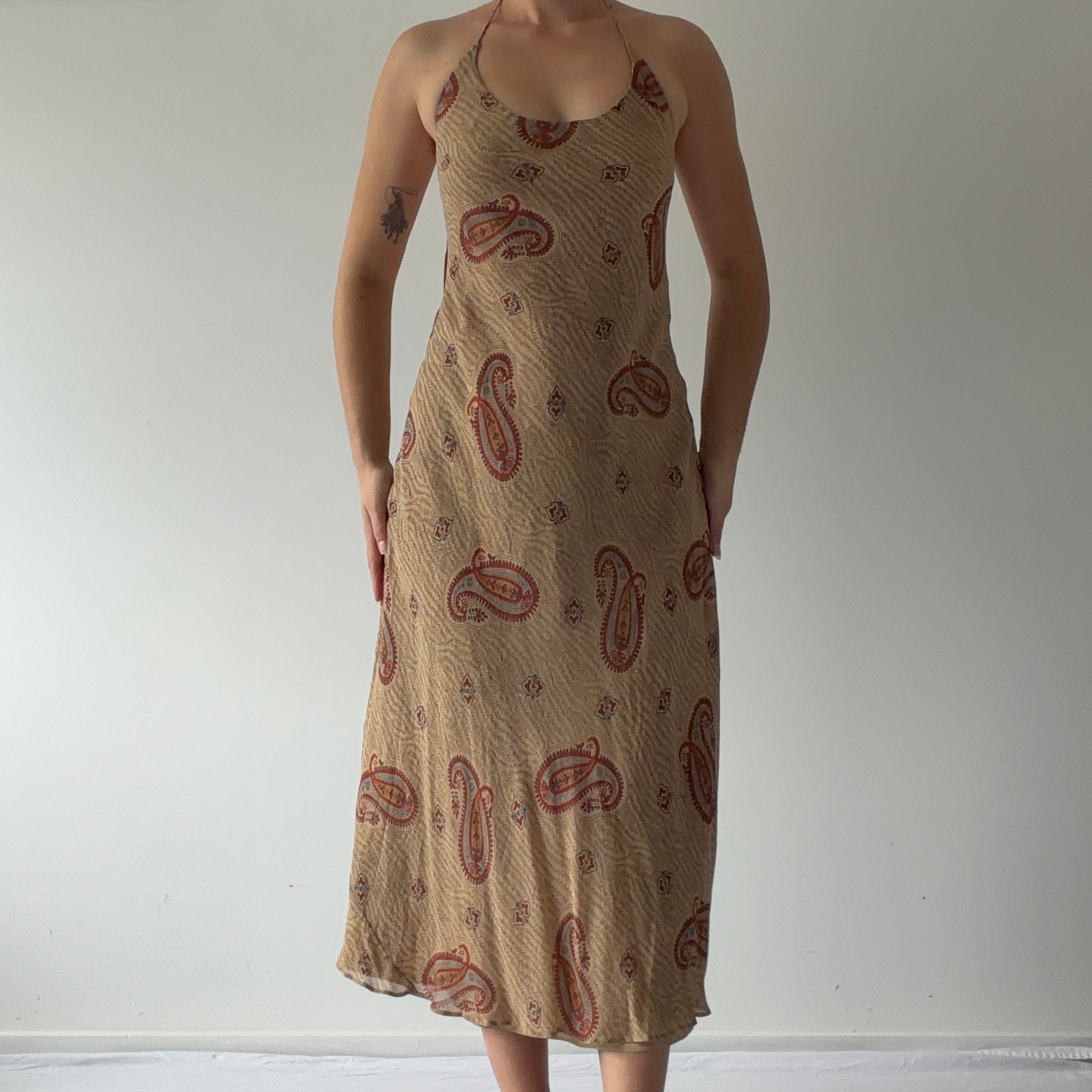 Ralph Lauren Silk Halter Dress | 10-12